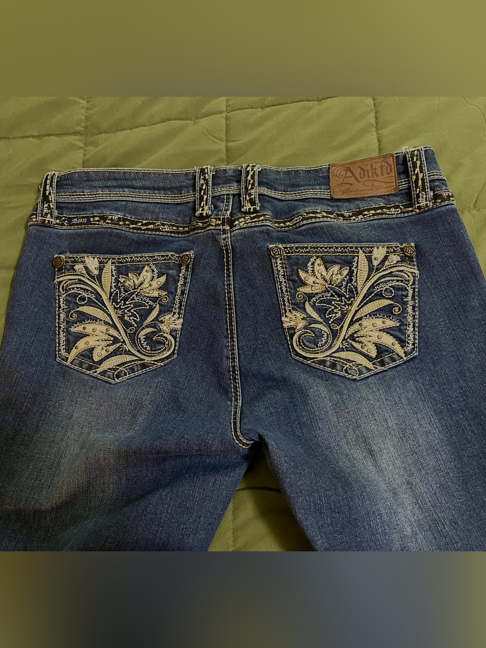 Adiktd embellished jeans, size 14, very good condition.